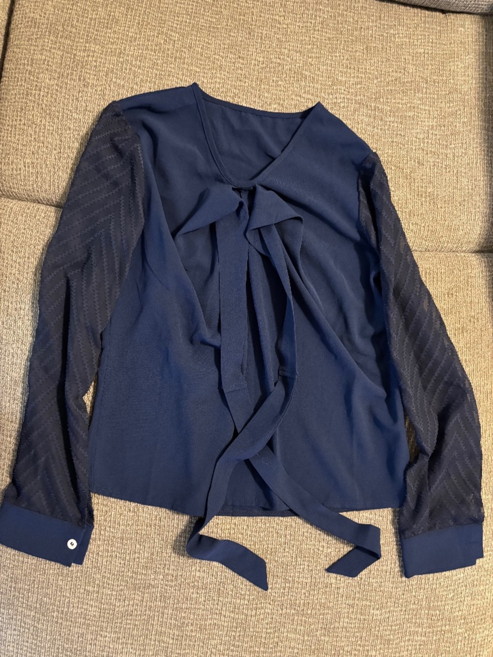 Blue long sleeve shirt